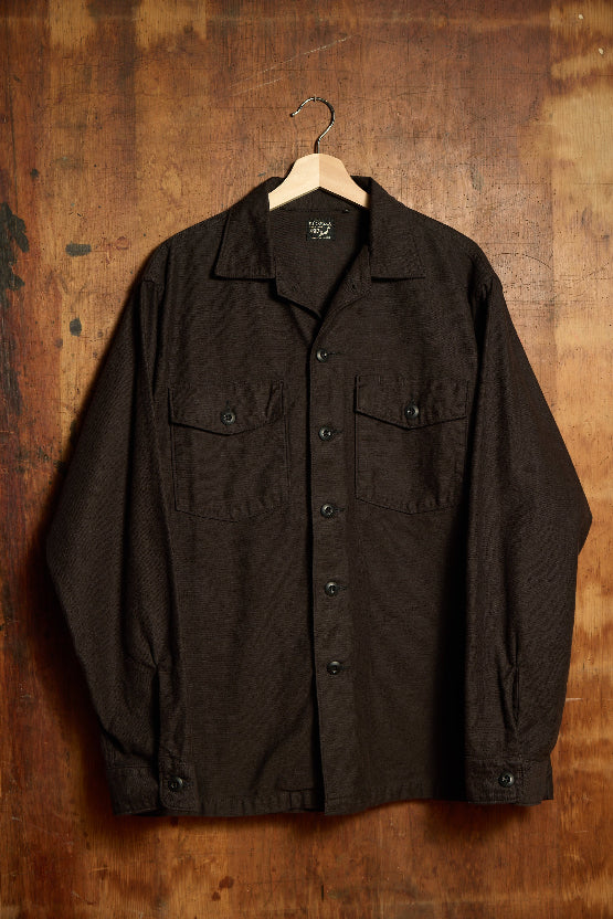 U.S. Army Fatigue Shirt in Black Stone