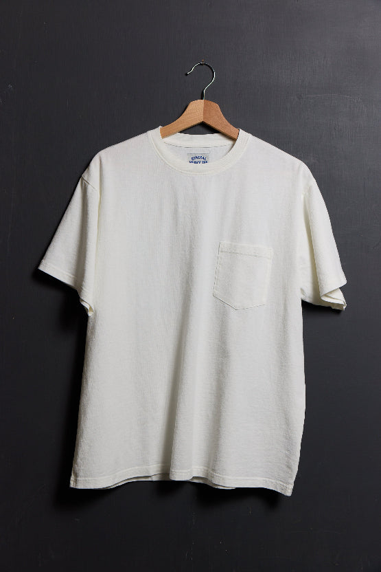 Heavy Pocket Tee in Vintage White