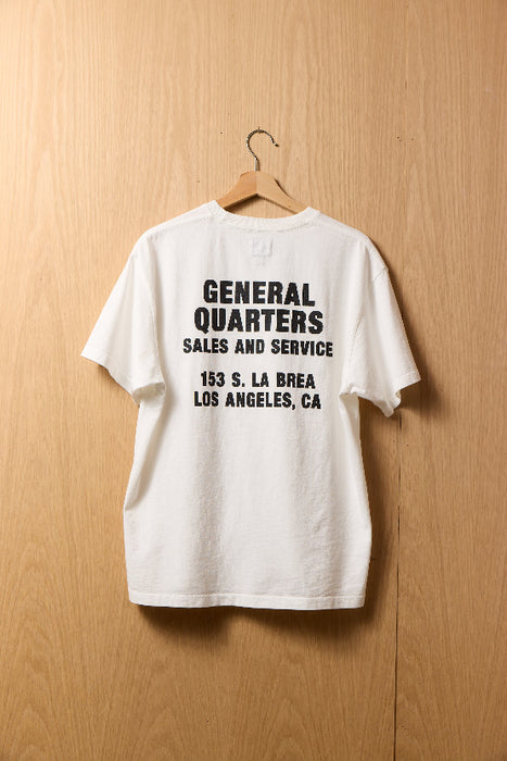 Pit Stop Heavy Tee in Vintage White