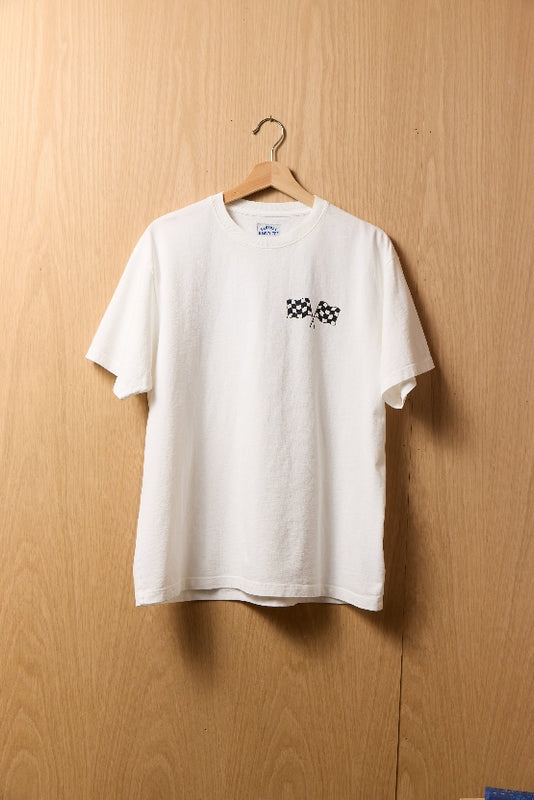 Pit Stop Heavy Tee in Vintage White
