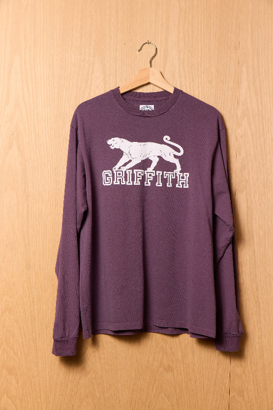 Griffith Park Long Sleeve Tee in Purple