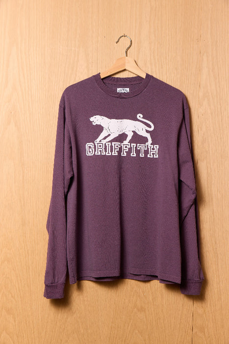 Griffith Park Long Sleeve Tee in Purple