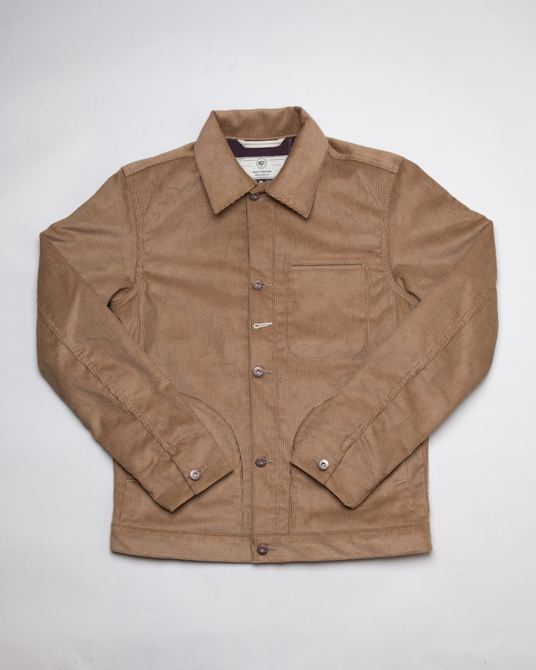 Lined Corduroy Supply Jacket in Tan