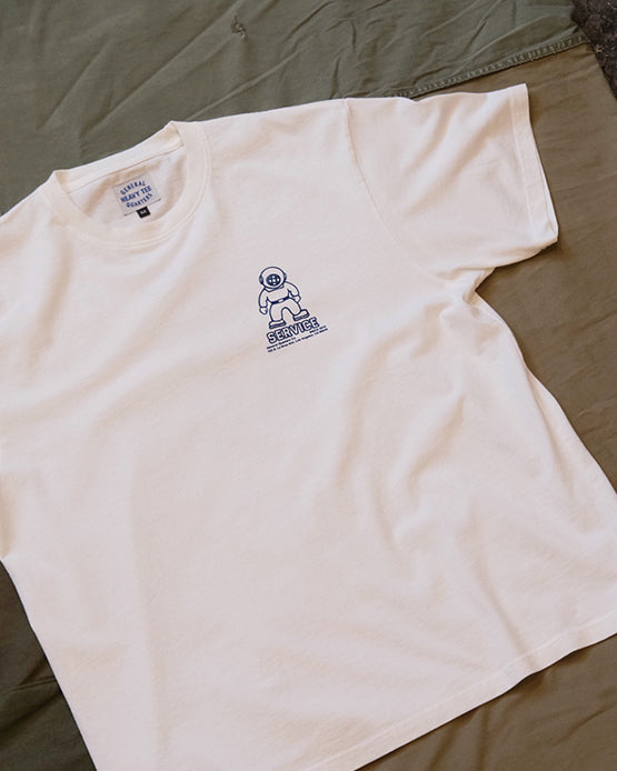 Mascot Heavy Tee in Vintage White