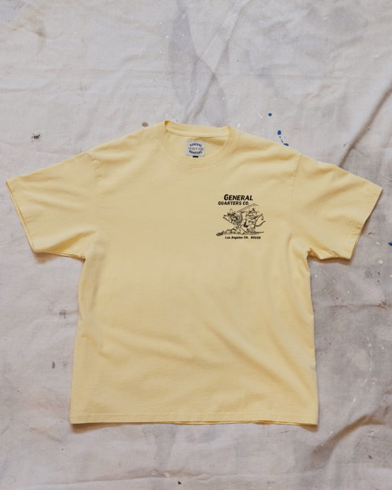 Working Rats Tee in Old Yellow