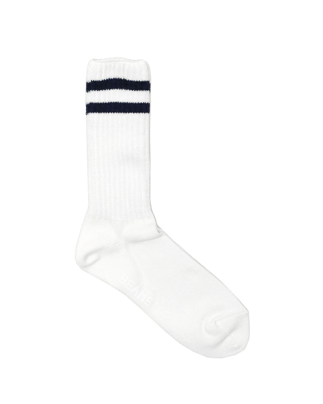 Schoolboy Socks in White/Navy